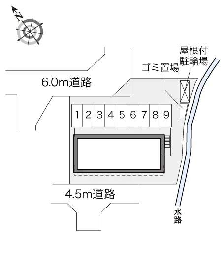 ★手数料０円★加古川市平岡町一色西２丁目　月極駐車場（LP）